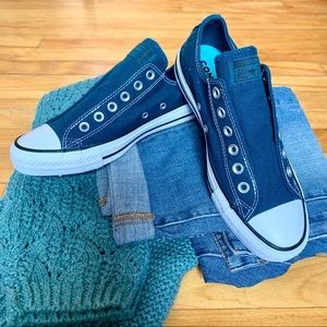 NWT Converse Chuck Taylor All Star Slips in Midnight Turquoise size 6M/8W